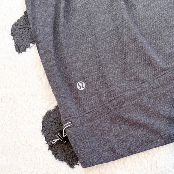 Lululemon XS Rest Less Tank Gray Built In Bra Activewear Running Gym Relaxed Top - Picture 7 of 10